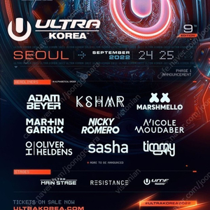 2022 UMF 토요일권 1장과 일요일권 1장 교환 구합니다(토요일권 보유중)