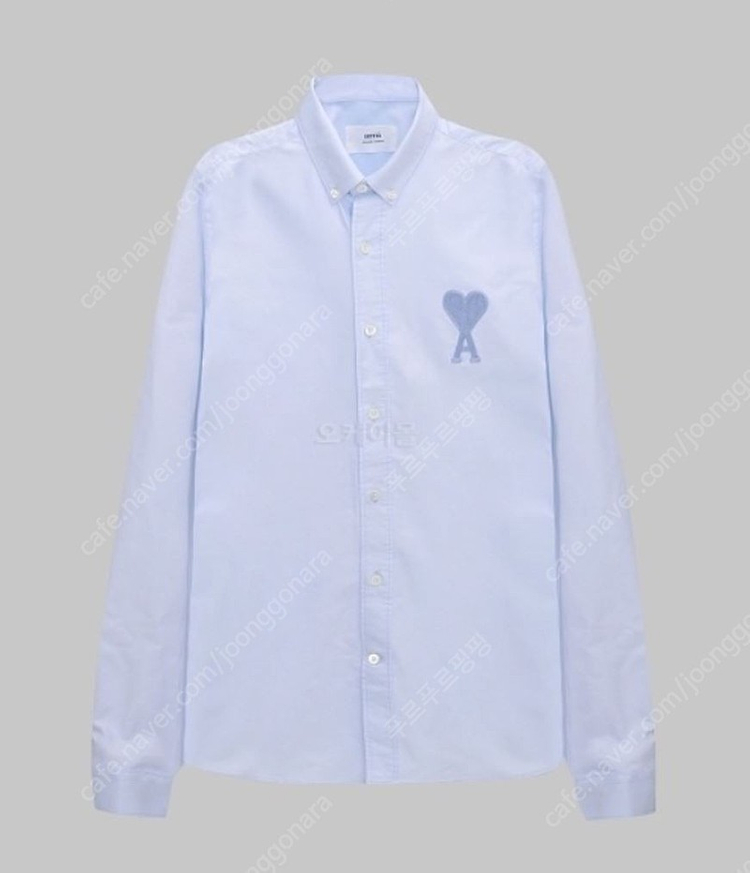 AMI 아미 옥스포드 빅하트 셔츠 (블루)42 사이즈 팝니다. 이미지