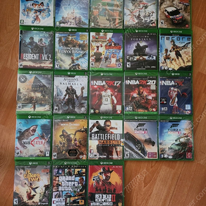 미개봉 XBOX one x 엑스박스 잇테이크투,레데리2,gta5,주타이쿤,NBA,바하,보더랜드,맨이터,포르자 호라이즌3,어쌔신 오딧세이,오리진,모탈컴뱃,라이더스,무선 컨트롤러 3