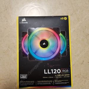 커세어 쿨러 LL120 블랙 3Pack + node pro 판매합니다