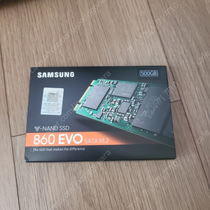 삼성 V-NAND SSD 860 EVO SATA M.2 500G 미개봉팜니다