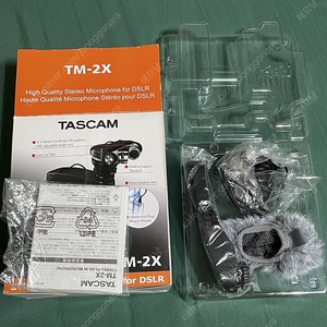 타스캠 tascam 카메라 외장마이크 tm-2x