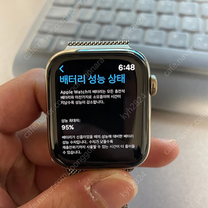 애플워치6 스테인리스 골드 44mm