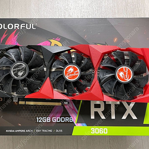 웨이코스 정품 컬러풀 지포스 RTX 3060 토마호크 D6 12GB 팝니다.