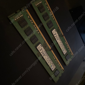 ddr3 12800 8g x 2ea(2개) / Pc용 삼성 램