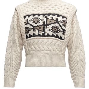 이자벨마랑 니트 리오자 니트 Rioja Jacquard-patterned Cable-knit Wool Sweater 팝니다