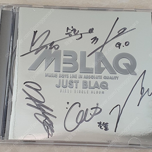 MBLAQ 1st single album <JUST BLAQ>싸인 CD 팝니다