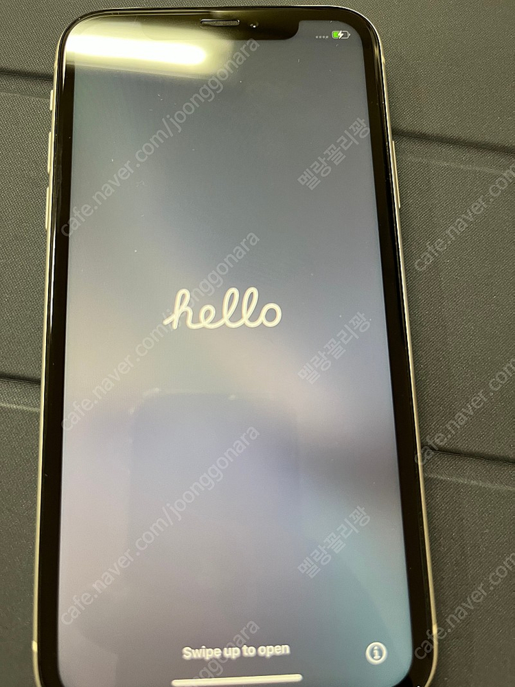 아이폰 xr 64g s급 화이트 (배터리 83%)--6