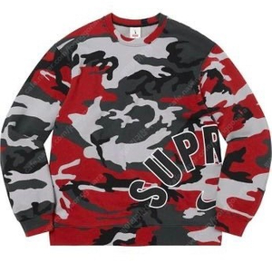 슈프림 나이키 아크 크루넥 Supreme x Nike Arc Crewneck Red Camo- 22SS