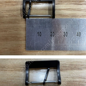 예거 정품 20mm 블랙 핀버클