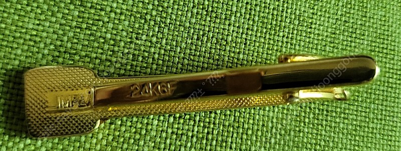 24KGF 도금 넥타이핀 3개와 커프스1개 이미지