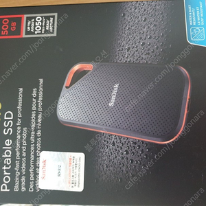 Sandisk Extreme Pro Portable SSD E80 (500GB) 미개봉