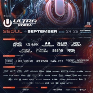 umf 토요일 1장삽니다