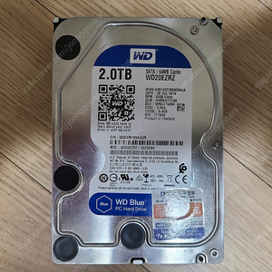 WD BLUE 3.5인치 하드디스크 2TB WD20EZRZ 2개