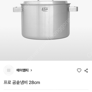 amt 316Ti 프로 곰솥 28x19, 12L