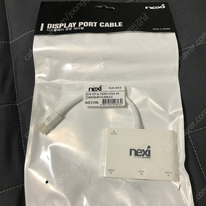 넥시 Mini DisplayPort to HDMI+VGA 컨버터