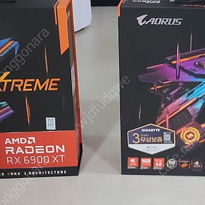 기가바이트 AORUS 라데온 RX 6900 XT Xtreme 워터블럭(1회 사용품)