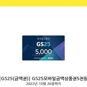 GS25 모바일상품권 5천원 기프티콘