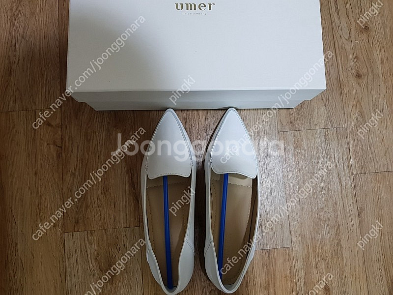 유메르 뾰족로퍼 크림색 235mm/1cm(새제품) 택포...--1
