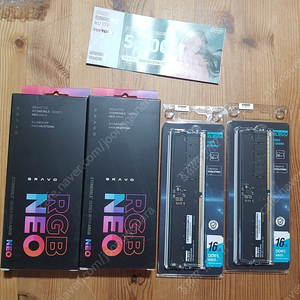 klevv ddr5 16gb x2 흑금치 + 방열판 판매합니다 (미개봉 , 미사용)