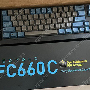 레오폴드 FC660C 그레이블루 영문 정전용량 무접점 키보드 팝니다.