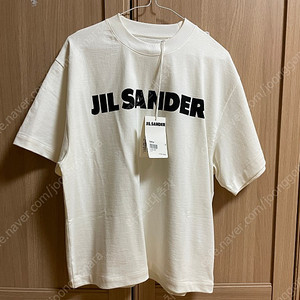질샌더 오프 화이트 로고 티셔츠 S 사이즈