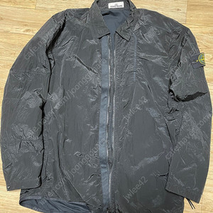 [XL] 스톤아일랜드 18fw 나일론메탈 오버셔츠 블랙