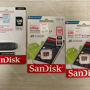 샌디스크 SD카드 & USB.. 128g