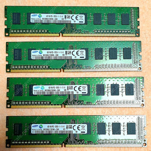 삼성 DDR3 4GB 데스크탑용 램 (PC3-12800 단면) 4개