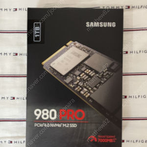 삼성전자 SSD 980 PRO PCIe 4.0 NVMe 1TB (미개봉)