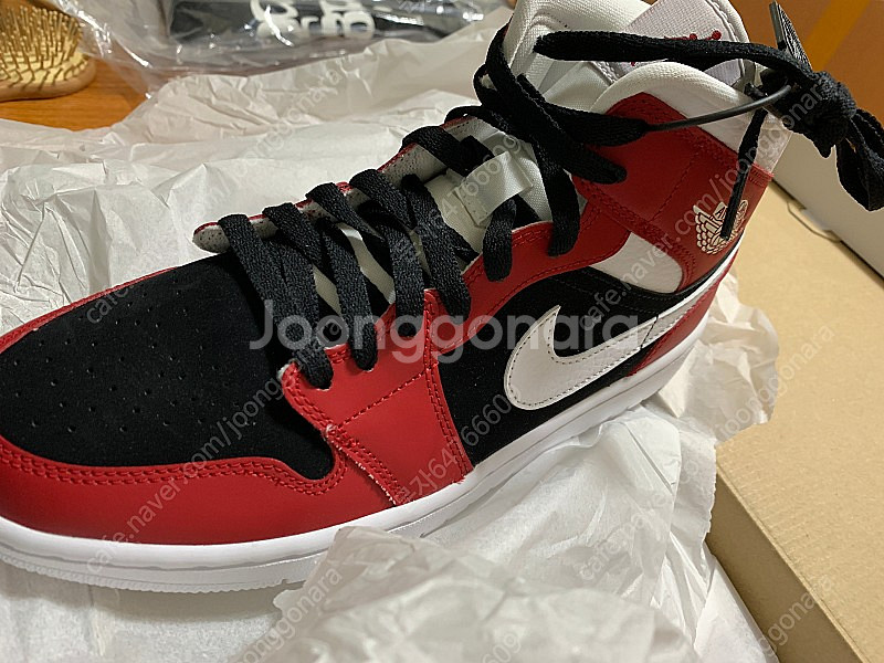 나이키 W) Jordan 1 Mid Gym Red Bl...--2