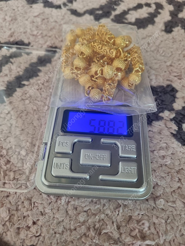 남성 24k색감 도금목걸이 금목걸이 60cm 새상품--2