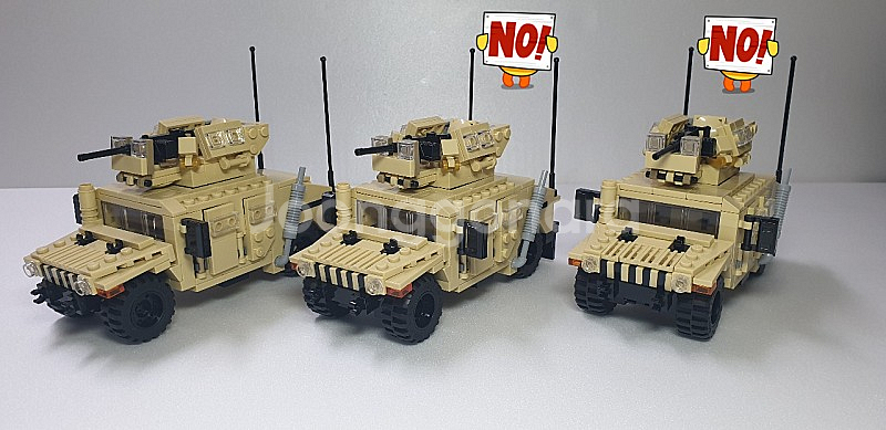 레고 커스텀 M115A1 험비 팝니다.--0