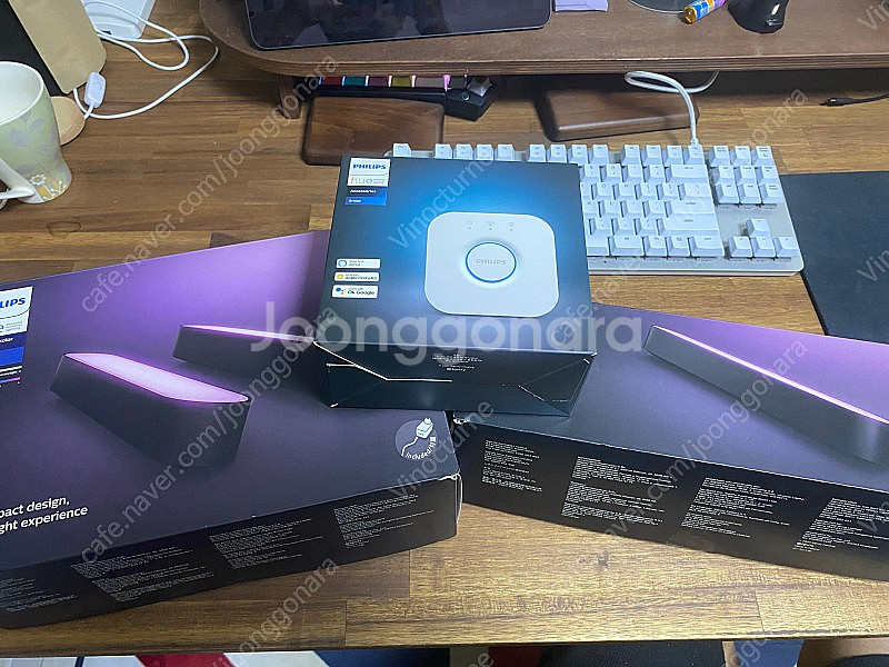 필립스 휴 라이트바 더블팩 + 싱글팩 + 휴 브릿지--1