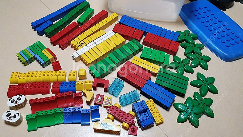 레고 LEGO 듀플로 동물 사람 피규어 나무 자동차 트...--0