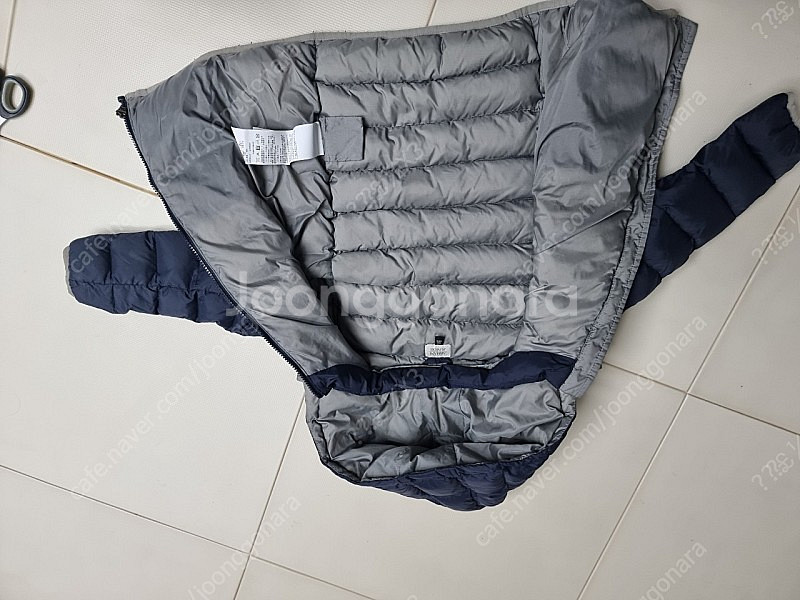 알마니 주니어(키즈) 네이비 덕다운 점퍼 외투--1