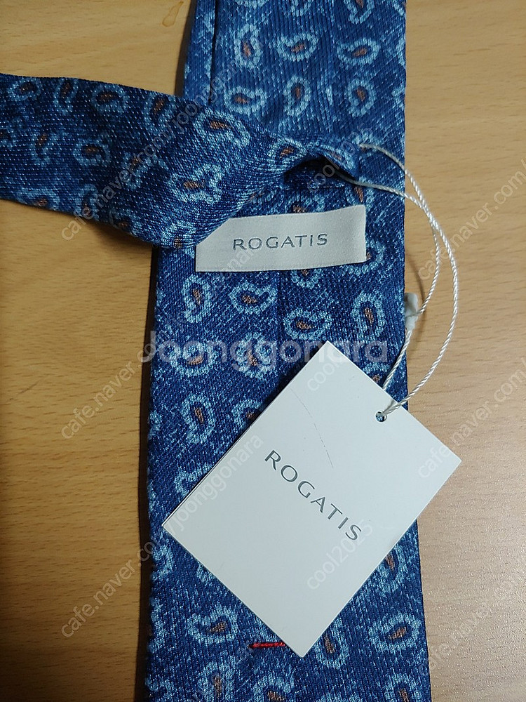 ROGATIS 제일모직 로가디스 페이즐리 패턴 블루 타...--2