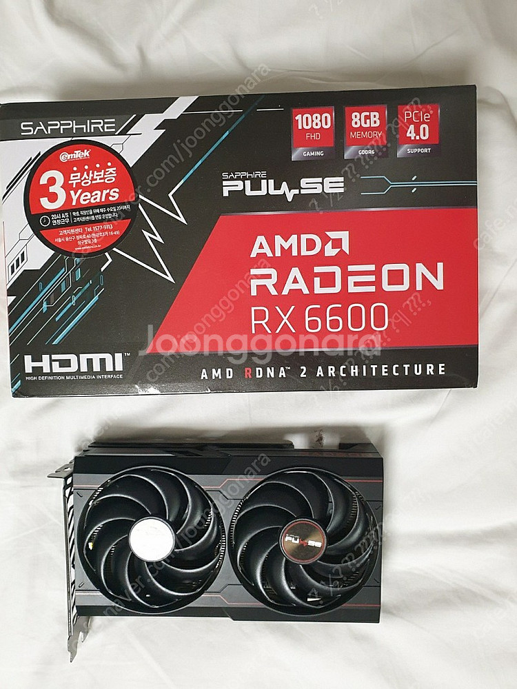 AMD SAPPHIRE REDEON RX6600 무상보...--0