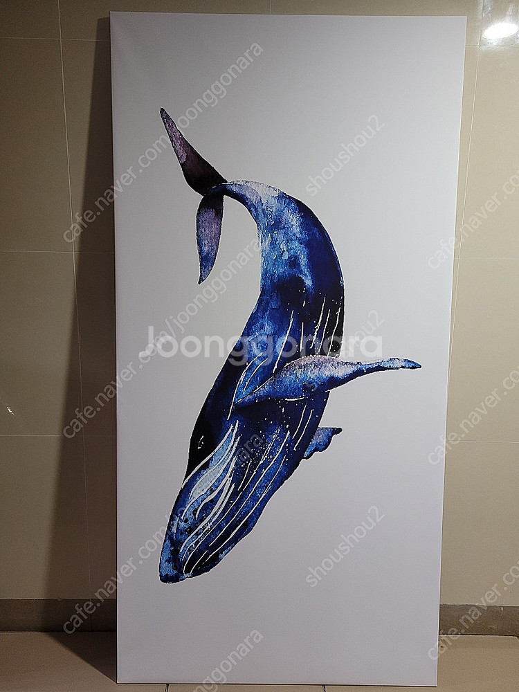 고래 그림 대형 거실캔버스 액자--0