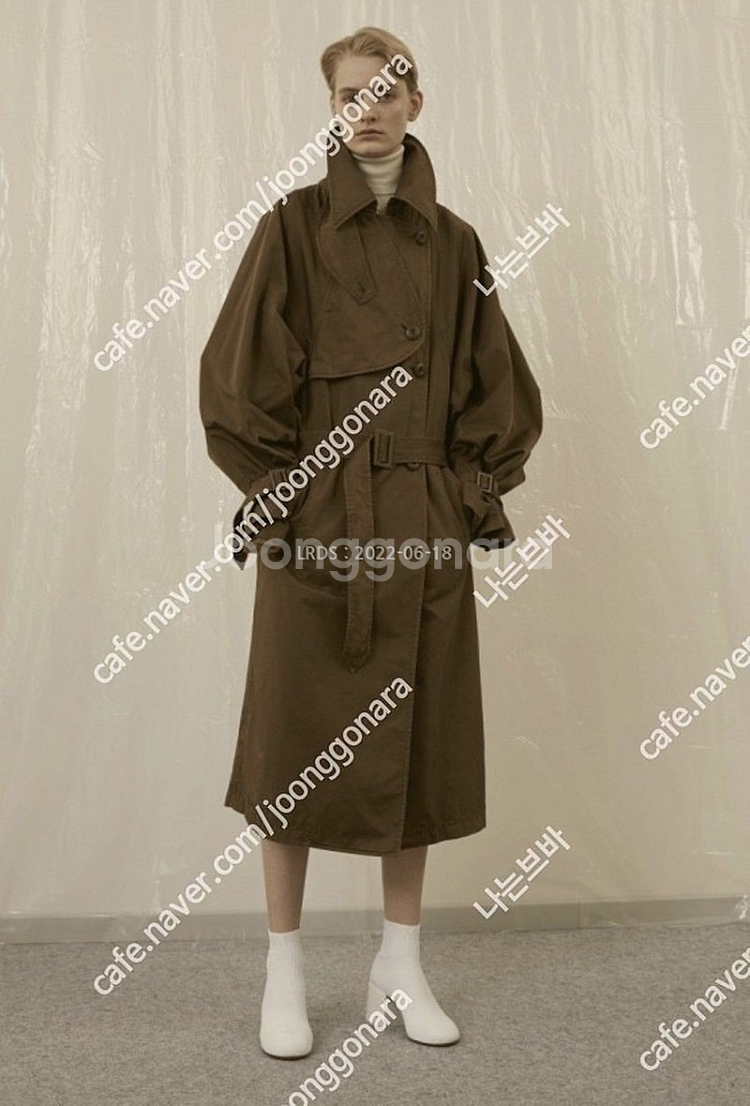 MM6 메종마르지엘라 트렌치코트 브라운 44사이즈(새상품)(MAISON MARGIELA)--0
