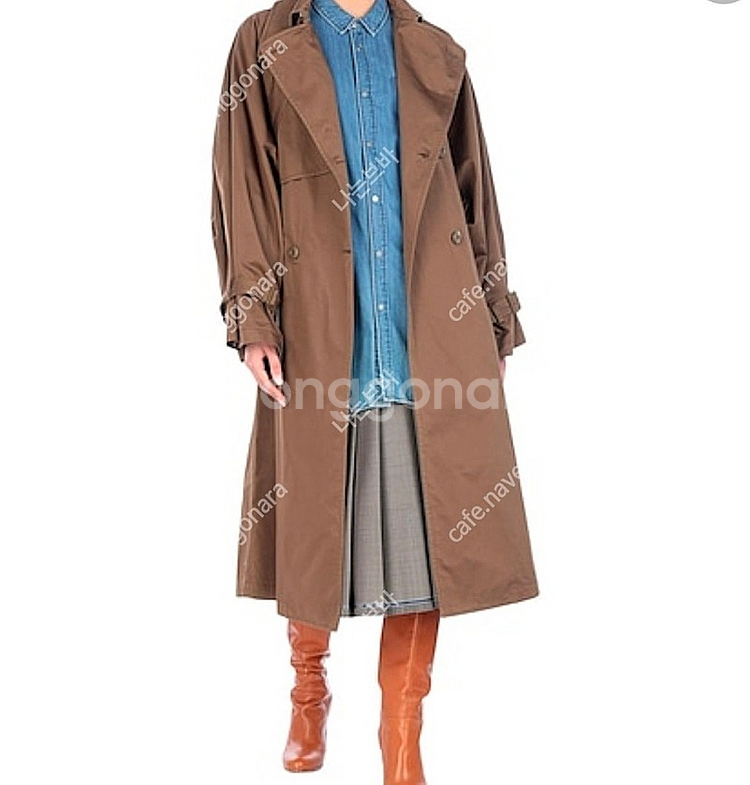 MM6 메종마르지엘라 트렌치코트 브라운 44사이즈(새상품)(MAISON MARGIELA)--4