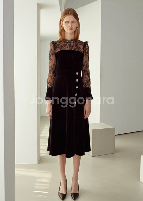 샤틴 에스블랑 원피스 25벌 총정리 s blanc satin dress--3