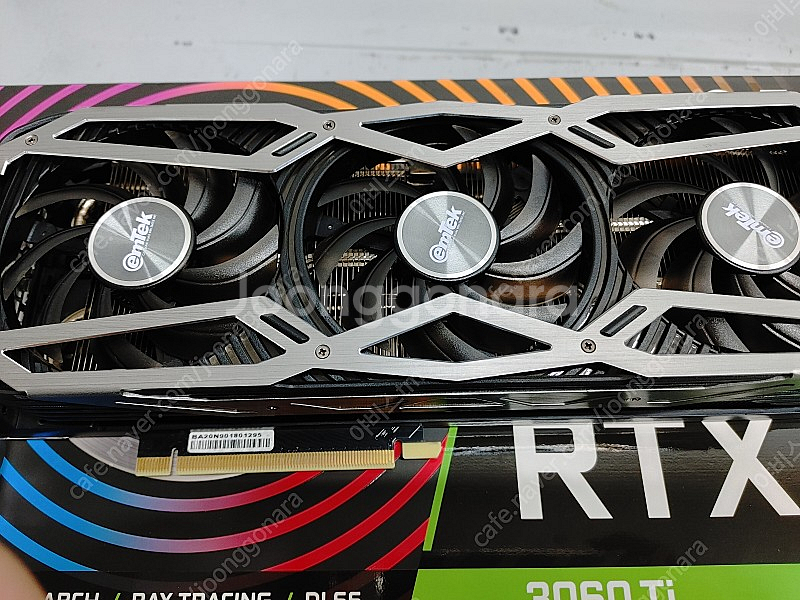 이엠텍 RTX 3060TI 블랙에디션 팝니다--0