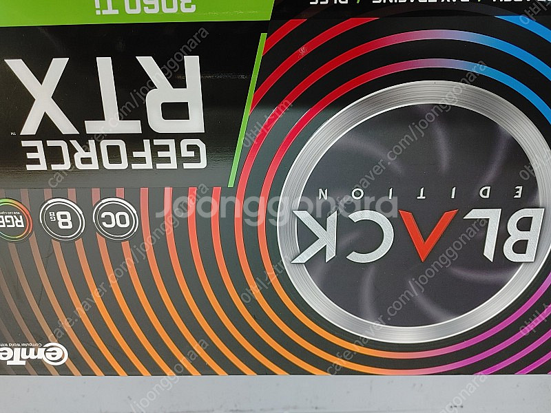 이엠텍 RTX 3060TI 블랙에디션 팝니다--5