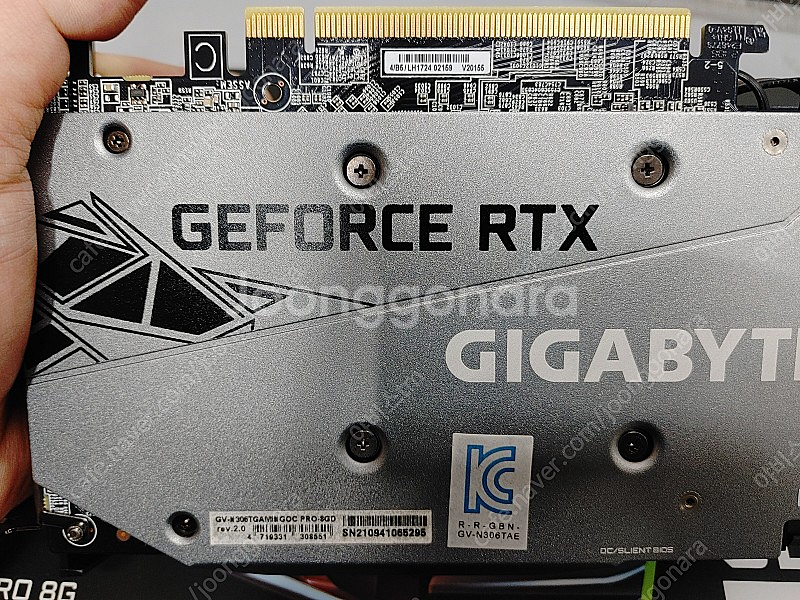 기가바이트 RTX 3060TI 팝니다--2