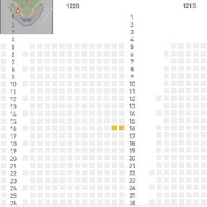 (정가양도)10월 5일 수요일 기아 vs LG 경기 응원지정석 122블럭 16열 우통로, 높을고창테이블석 3루측 1열 2연석 양도합니다.