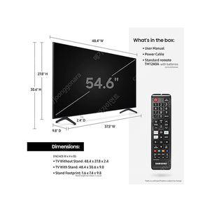 삼성55인치TV 55TU7000 4K UHD 새상품 1년무상AS