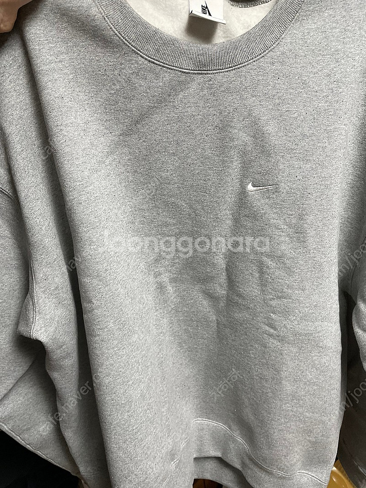 나이키 NRG 맨투맨 EU/ XL 다크 그레이 헤더 판...--1