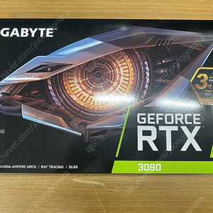 신품 GIGABYTE 지포스 RTX 3090 TURBO D6X 24GB(블로워) 제이씨현 팝니다.