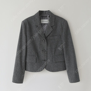 낫띵리튼 Dain crop wool jacket (Gray)